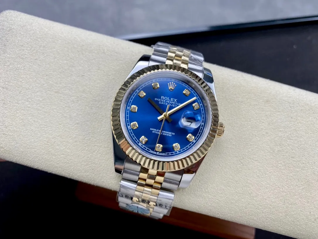 【High-end replica】💰1160! Rolex Single Calendar Datejust Series 41mm [Diameter] 41mm [Movement] Equipped with imported fully automatic mechanical movement [Ring] Rolex RingCommand triangular pit pattern / aperture [Mirror] Scratch-resistant sapphire glass mirror [Material] Imported 316L stainless steel case [Strap] Stainless steel (Oystersteel) optional three-bead/five-bead chain strap [Buckle] Original buckle Super high quality, more beautiful in kind, market exclusive! Classic men's casual watch, the standard accessory for successful men, allowing you to wear it once and for all!