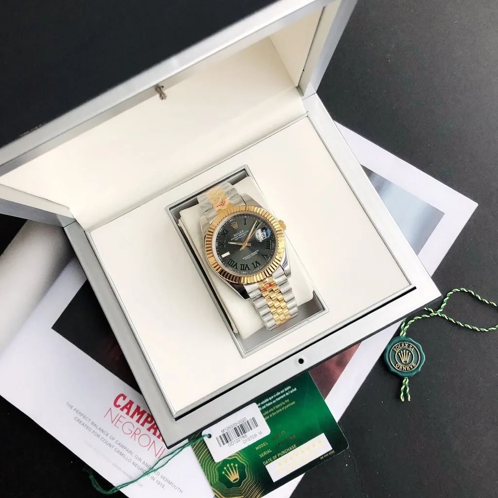 【High-end replica】💰1160! Rolex's new Datejust 41mm men's watch has been upgraded to the official version [Color], the original hot-selling hot model, the 41mm diameter is more contemporary, the official update is suitable for the public, and the size is suitable for the public! "Once and for all" is waiting for you. Highlight 1: Continue to uphold the brand new imported Citizen 8215 movement, factory movement testing and adjustment! The appearance details are all original and authentic! Really built both inside and outside [Strong] Highlight 2: Original and consistent factory accessories; Highlight 3: Corrected 41mm official synchronous original buckle, polished five-bead bracelet parts! The affordable Citizen is truly built with the quality standards of major manufacturers [strong] Highlight 4: The bar scale is highly efficient and super strong, filled with long-lasting luminous powder, and the luminous quality is comparable to the original! The workmanship of the dial is exquisite, and the fonts, scales and details are all derived from the craftsmanship of large manufacturers, which is comparable to the original [strong] Highlight five: scratch-resistant sapphire crystal glass mirror, anti-reflective convex magnifying (2.5-digit) calendar window, the magnification is synchronized with the original, and the time and calendar reading are clear and transparent [strong]