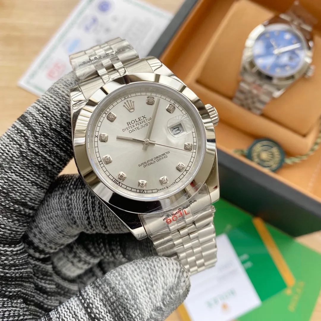 【High-end replica】💰1160! Rolex - ROLEX classic log men's mechanical watch, imported Citizen 8215 movement, 316L stainless steel case, sapphire glass (super waterproof), diameter 41mm, thickness 13mm, 316L stainless steel strap-original buckle, noble luxury, enjoy the charm, welcome to reprint...