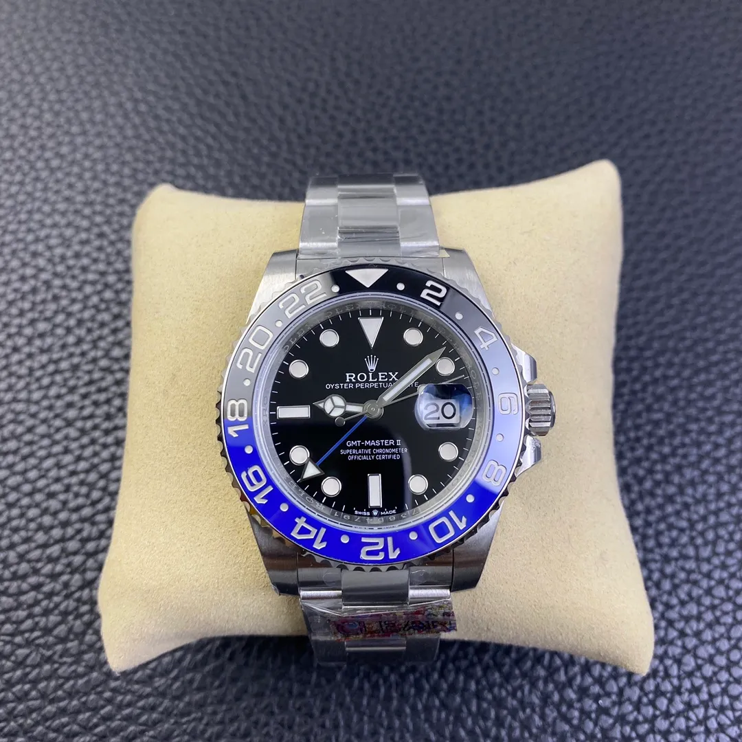 【High-end replica】💰1160! 【Customized all-in-one machine】💰1720! [Top replica] Private chat! ! ! The Rolex Greenwich [GMT-Master II] is one of Rolex's best-selling watches. It is equipped with a ceramic ring and platinum fonts. The Swiss 3285 mechanical movement has stable and reliable quality. The diameter is 40mm. It is developed one-to-one from the original.