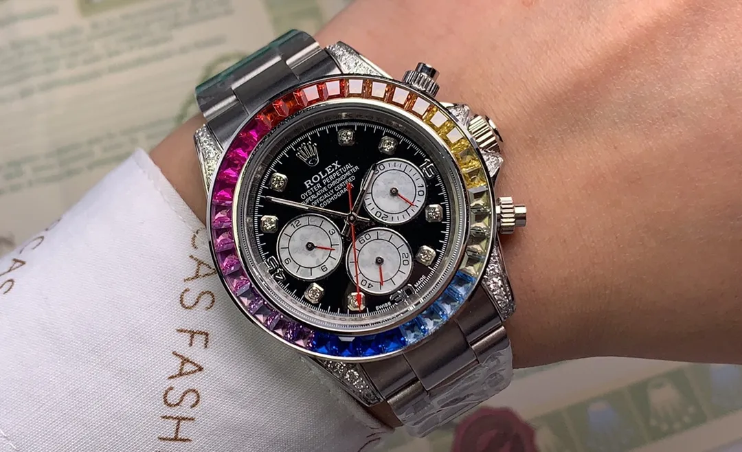 【Foreign trade import】💰1160! Rolex ROLEX⌚️Daytona Series💀Automatic •40mm🔴️Mineral-strengthened glass🎱Three-bead steel strap🍴Safety buckle🃏Life moves forward every second, but never comes back♠️And there is only a limitless sea of ​​learning