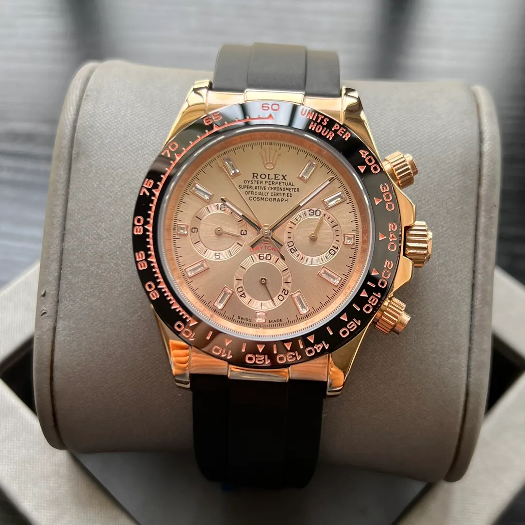 【High-end replica】💰1240! Rolex --- distinguished Daytona series mechanical men's watch! Top men's watch, imported 316 stainless steel case! Sapphire mirror, durable and wear-resistant, 316 full stainless steel/imported rubber band watch, fully automatic imported Citizen 8215 mechanical movement, accurate travel time, size 40mm and thickness 11mm, new product exclusive assembly is hot selling... Bowl beauty display, infinite charm, extraordinary temperament, come and snap up, the best products are endless!