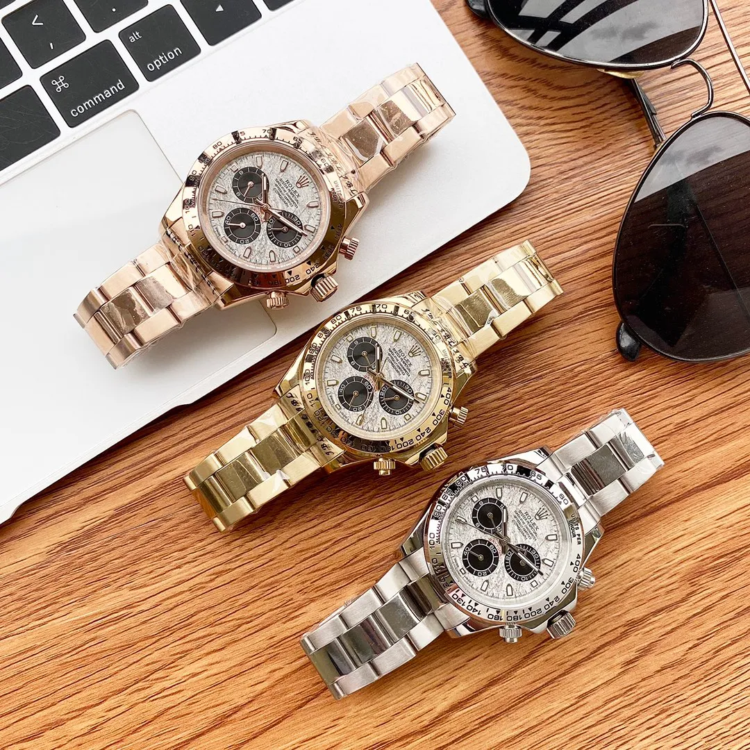 【Foreign trade import】💰1160! Rolex-ROLEX Daytona Series Type: [Cool] Men's Watch Case: 316 stainless steel (high quality workmanship) Strap: Imported tape/top 316 stainless steel (two options available) Movement: Advanced customized fully automatic mechanical movement (stable travel time) Glass: Advanced strengthened coated mirror (anti-scratch) Size: diameter 40mm, thickness 12mm