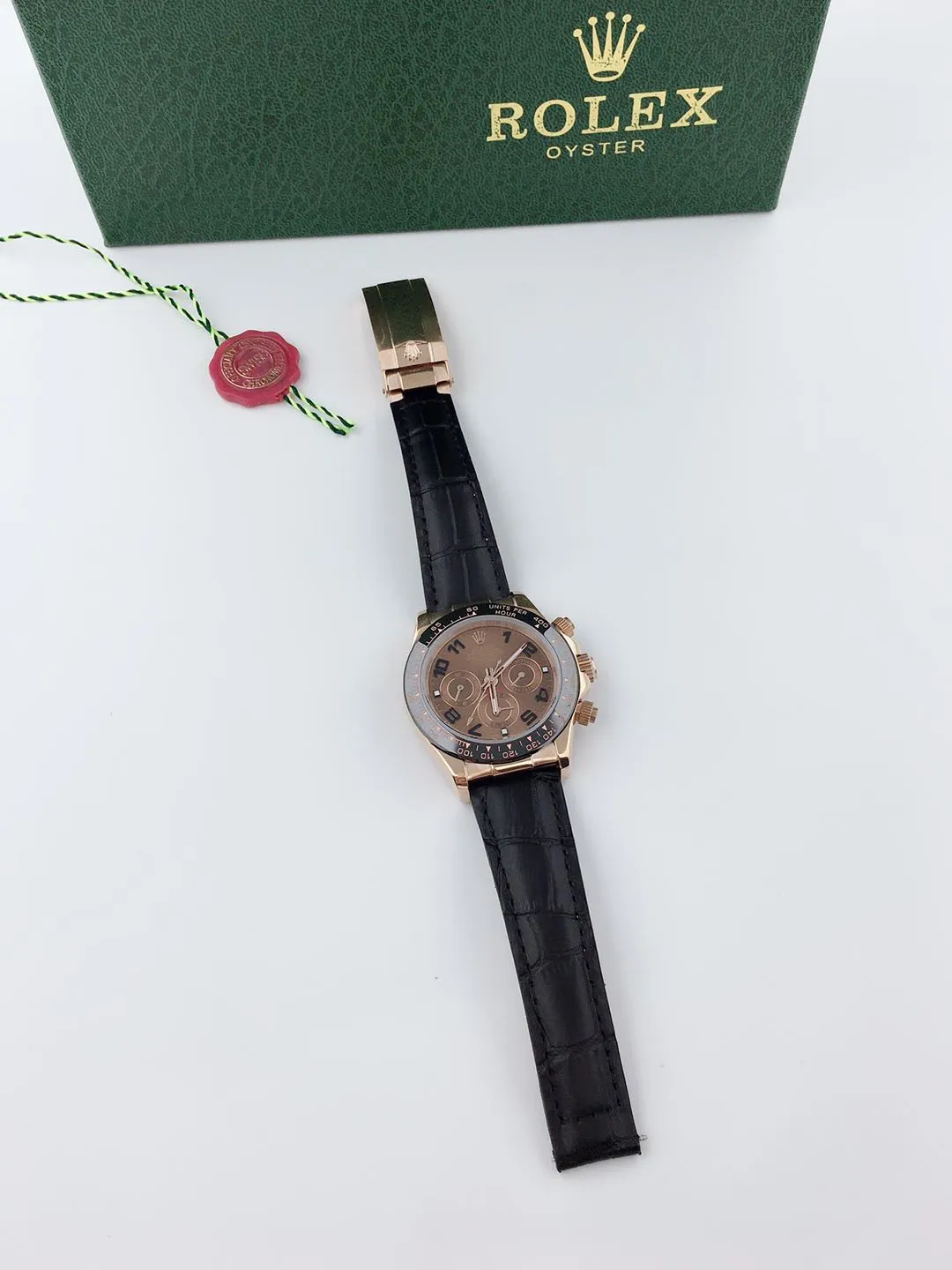 【Foreign trade import】💰1040! Rolex Series: Cosmograph Daytona Movement: Automatic Machinery Diameter Size: 40mm Case: Rose Gold Strap: Genuine Leather Bottom: Close Bottom Clasp: Folding Buckle