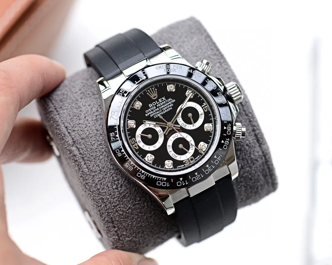 【High-end replica】💰1160! Rolex Daytona Series [Diameter] 40mm [Movement] Equipped with imported fully automatic Citizen mechanical movement [Ring] Imported finely polished ring/ceramic ring [Mirror] Scratch-resistant sapphire glass mirror [Material] Imported 316L stainless steel case [Strap] Stainless steel three-bead strap/high-quality tape [Buckle] Original buckle Super high quality, more beautiful in kind, market exclusive! Classic men's casual watch, the standard accessory for successful men, allowing you to wear it once and for all!