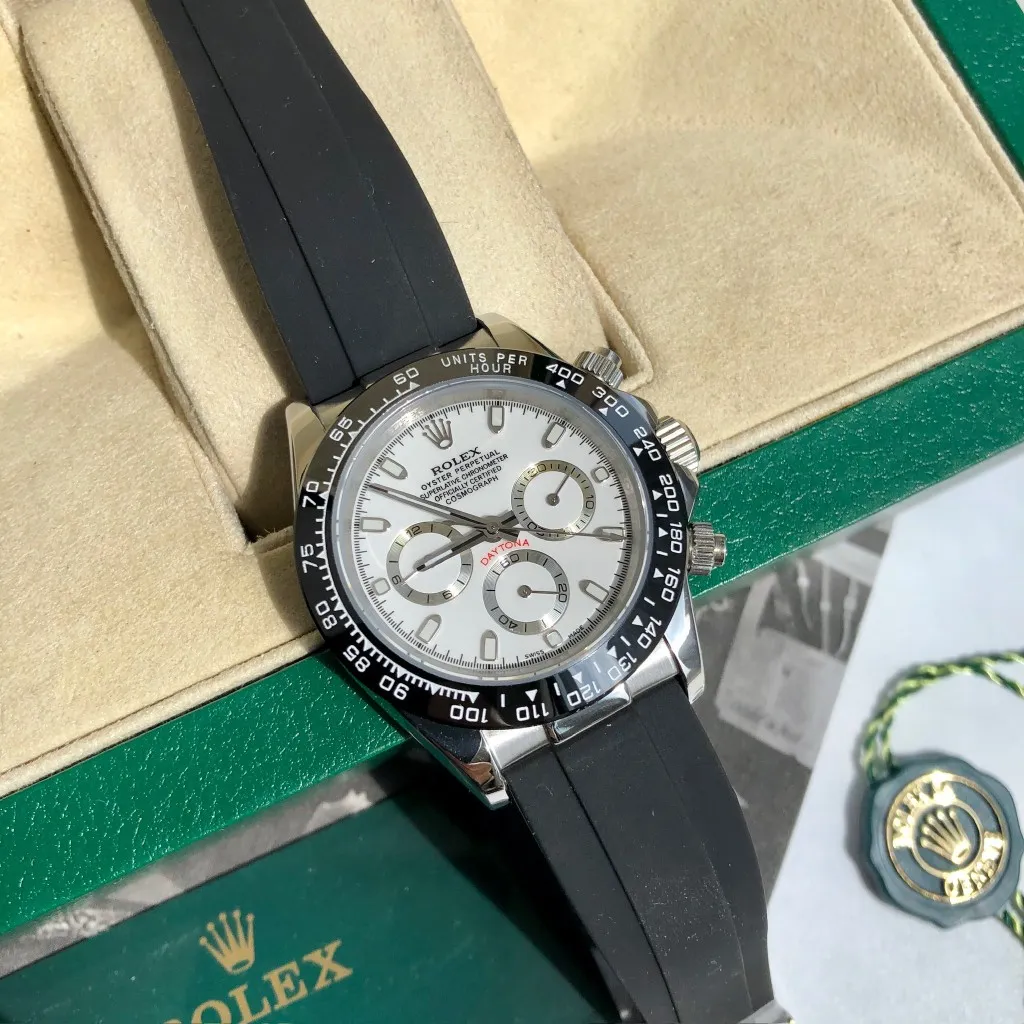 【High-end replica】💰1160! Customized all-in-one machine 💰1720! Rolex Daytona Series [Diameter] 40mm [Movement] Equipped with imported fully automatic mechanical movement [Ring] Imported finely polished ring/ceramic ring [Mirror] Scratch-resistant sapphire glass mirror [Material] Imported 316L stainless steel case [Strap] Stainless steel three-bead strap/high-quality tape [Buckle] Original buckle Super high quality, more beautiful in kind, market exclusive! Classic men's casual watch, the standard accessory for successful men, allowing you to wear it once and for all!