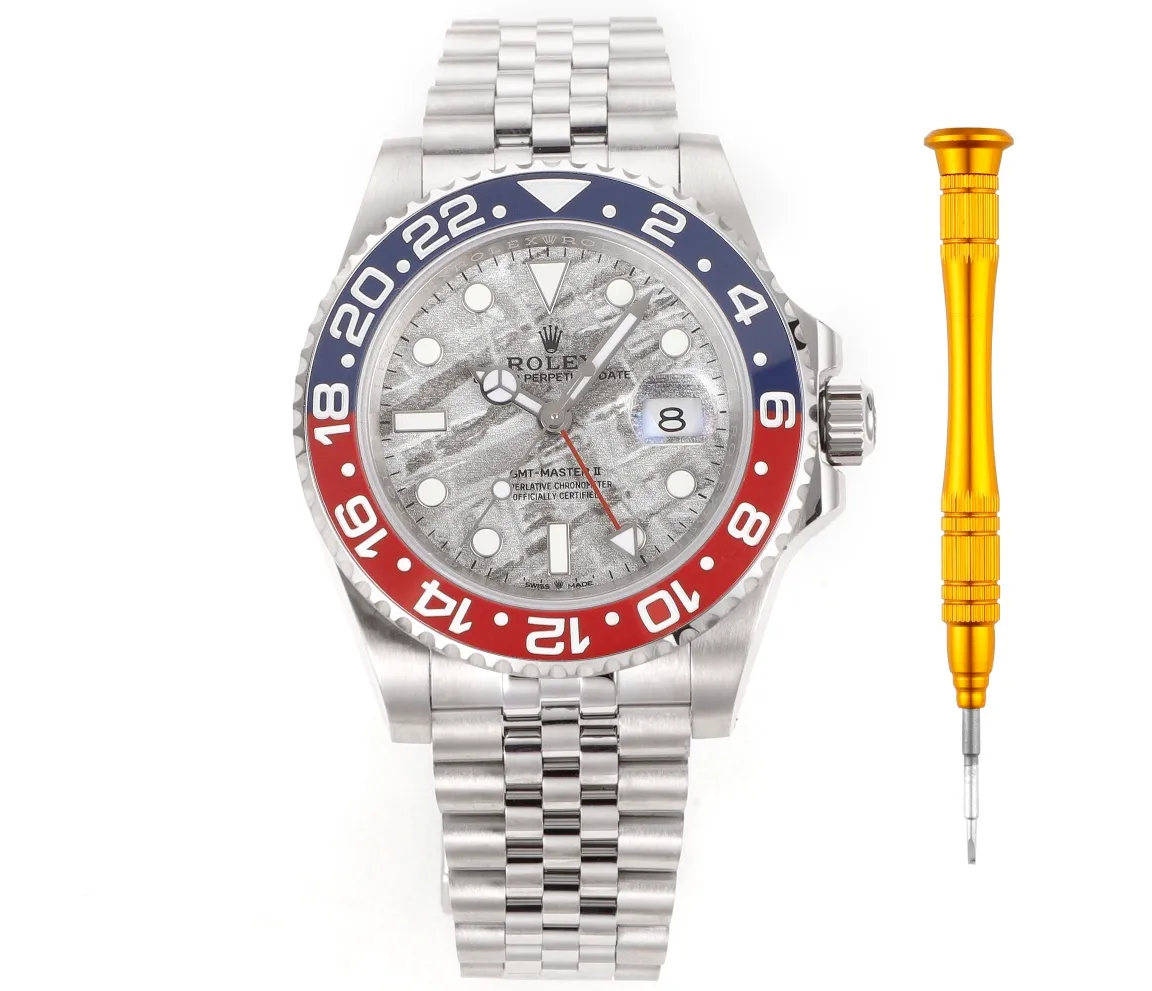 【High-end replica】💰1160! 【Customized all-in-one machine】💰1720! 【Top Replica】💰Private chat! Rolex ROLEX GMT-Master (Coca-Cola) one-piece red and blue ceramic ring, RK5 is the only ceramic ring in the market with a color comparable to the original, shocking the market. The steel is made of authentic imported 904L raw materials, forged and polished, and is equipped with the 3186/3285 all-in-one fully automatic mechanical movement, which is consistent with the original product, and has accurate and stable travel time. Professional testing and inspection, zero repairs! The authentic consistent GMT needle is on the second layer and adjusts the calendar through quick time adjustment, 40mm, 904L steel case bracelet, sapphire mirror, super luminous, two-way ceramic rotating bezel, folding buckle. Please look for the exclusive high-end quality code: NV126688, exclusive Huan logo. Welcome to reprint! (Comes with the same screwdriver as pictured/Same day shipping)
