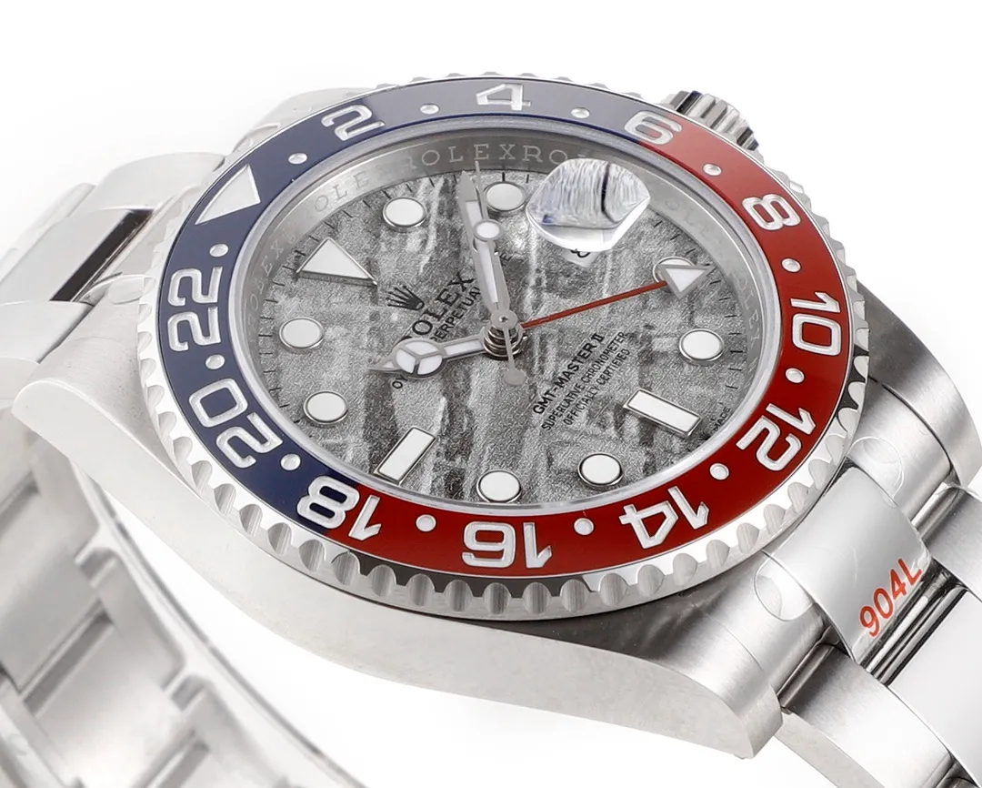 【High-end replica】💰1160! 【Customized all-in-one machine】💰1720! 【Top Replica】💰Private chat! Rolex ROLEX GMT-Master (Coca-Cola) one-piece red and blue ceramic ring, RK5 is the only ceramic ring in the market with a color comparable to the original, shocking the market. The steel is made of authentic imported 904L raw materials, forged and polished, and is equipped with the 3186/3285 all-in-one fully automatic mechanical movement, which is consistent with the original product, and has accurate and stable travel time. Professional testing and inspection, zero repairs! The authentic consistent GMT needle is on the second layer and adjusts the calendar through quick time adjustment, 40mm, 904L steel case bracelet, sapphire mirror, super luminous, two-way ceramic rotating bezel, folding buckle. Please look for the exclusive high-end quality code: NV126688, exclusive Huan logo. Welcome to reprint! (Comes with the same screwdriver as pictured/Same day shipping)