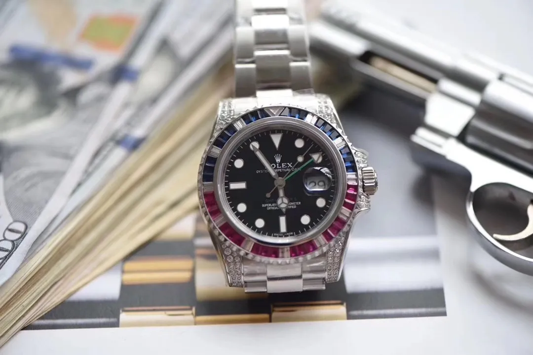【High-end replica】💰1720! Rolex ROLEX GMT-Master II Greenwich Series Imported fully automatic Citizen 8217 mechanical movement • 40mm • Sapphire mirror (blue light magnifying glass) • Three-bead steel belt • Safety buckle Luminous Temperament does not mean taste. Your choice can prove it.