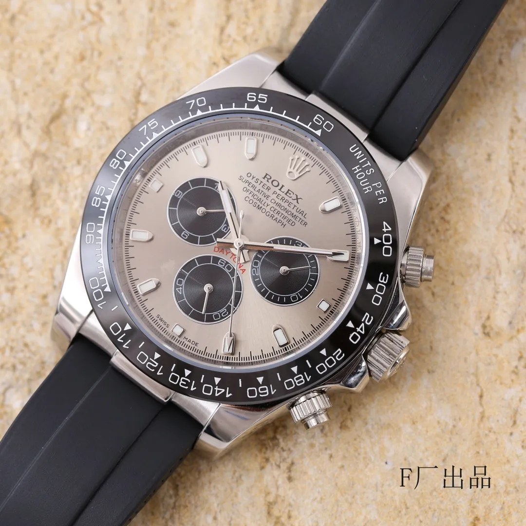 【High-end replica】💰1160! Rolex - Rolex Style: Daytona men's mechanical watch Movement: Imported fully automatic Citizen 8215 movement Size: Diameter 40mm Thickness 11mm Case: 316 stainless steel case Mirror: Sapphire mirror Strap: Comfortable silicone strap-original buckle