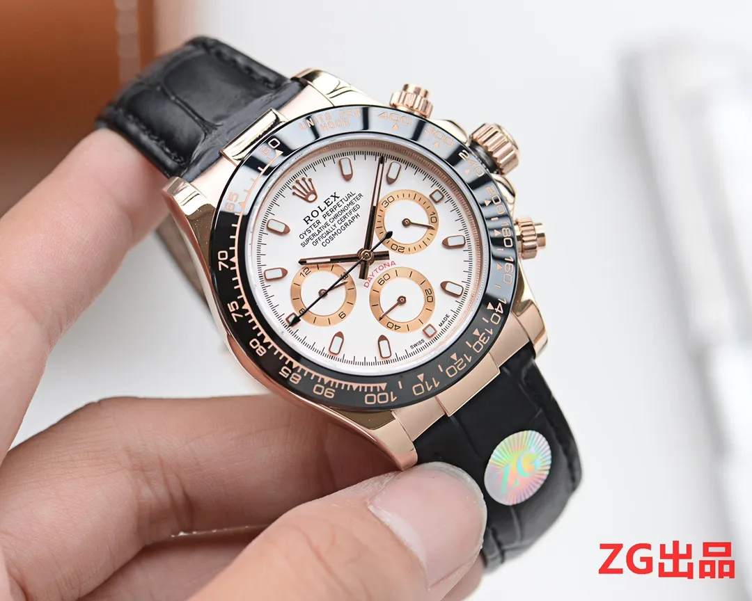 【High-end replica】💰1160! Rolex Daytona Series [Diameter] 40mm [Movement] Equipped with imported fully automatic Citizen mechanical movement [Ring] Imported finely polished ring/ceramic ring [Mirror] Scratch-resistant sapphire glass mirror [Material] Imported 316L stainless steel case [Strap] Alligator leather strap [Buckle] Original buckle Super high quality, more beautiful in kind, market exclusive! Classic men's casual watch, the standard accessory for successful men, allowing you to wear it once and for all!