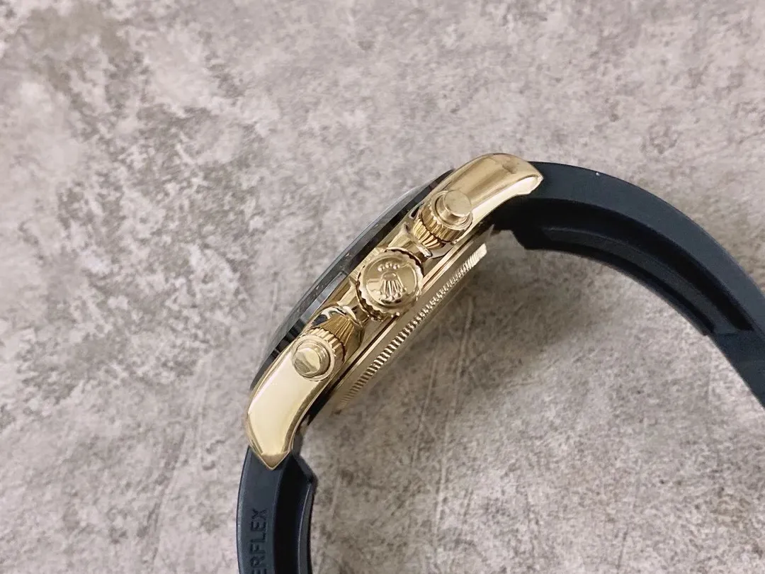 【High-end replica】💰1160! Rolex - Rolex Style: Daytona men's mechanical watch Movement: Imported fully automatic Citizen 8215 movement Size: Diameter 40mm Thickness 11mm Case: 316 stainless steel case Mirror: Sapphire mirror Strap: Comfortable silicone strap-original buckle