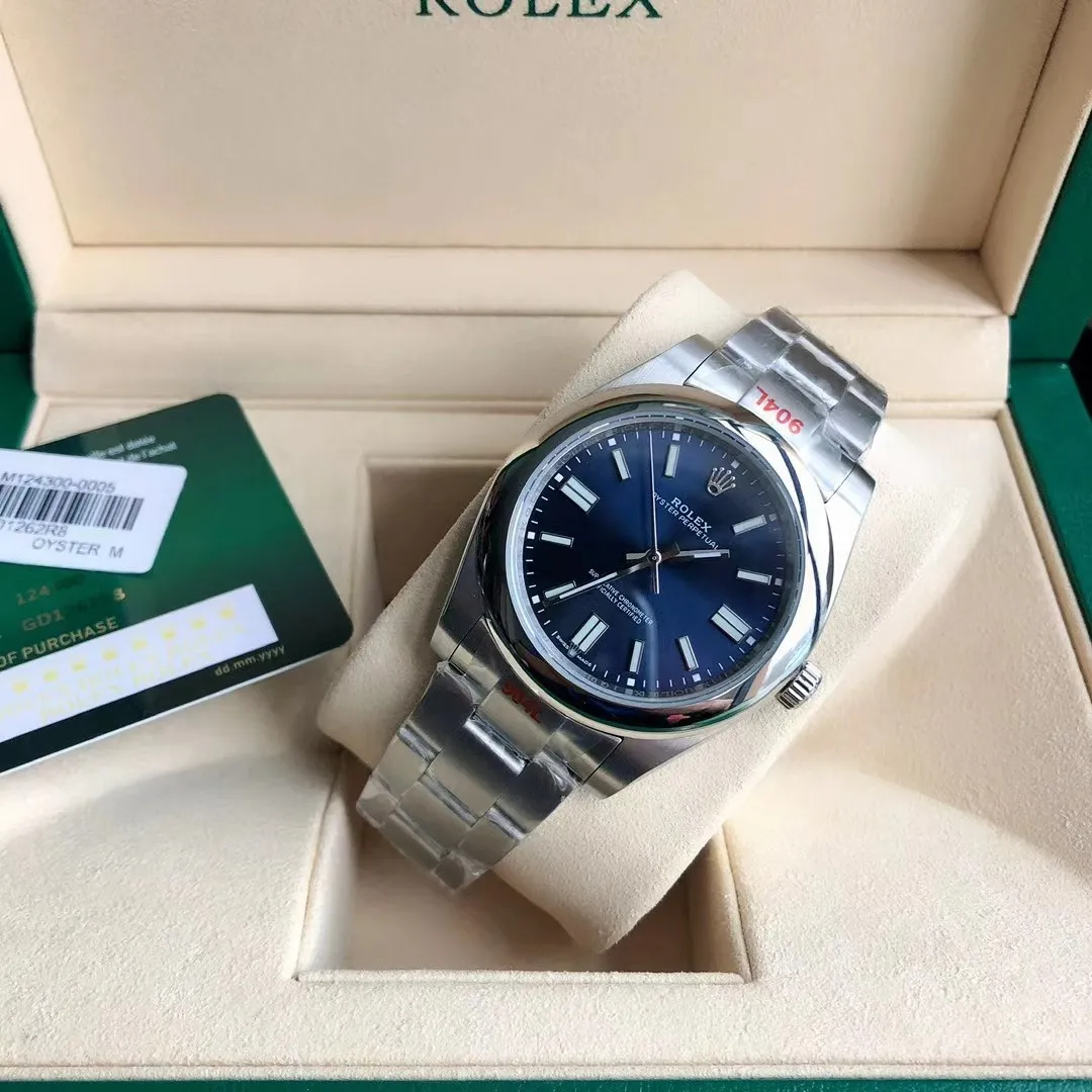 【High-end replica】💰1160! Rolex [Colorful Man, Oyster Life] The new Rolex Oyster Perpetual 41mm, the official synchronization model 124300 is perfectly crafted with original details, once again enhances the essence, and allows you to experience the original details of Citizen movement watches to the extreme. [Case] 316L stainless steel case, original synchronized shell shape and details (not the same model as the log-type case) to restore the thickness of the bezel, brushed lugs (matching the brushed texture of the bracelet), the sides of the case are rounded and full and brightly polished, perfectly synchronized with the original, the best 41mm shell size, 11mm dial thickness to achieve the original appearance reference 0 error [color] [Glass] Made of anti-scratch sapphire glass, the mirror surface is transparent and clear when reading, and the 6-digit exclusive small crown hidden mark is looming [Movement] Continue to use the new Citizen 8215 movement, accurate, stable and reliable [Literal] Using the original seven-color full-process computer numerical control color matching, the first original color matching in its class, perfectly matching the seven-color gorgeous and dazzling [Color] The super luminous color is comparable to the original in terms of durability and luminous color, perfectly interpreting the colorful essence of the original - Tiffany Blue is even more elegant and chic [Bracelet] The three-bead bracelet uses sandblasting of parts (each grain) and the latest surface coating process to restore the texture and luster of the original strap (differentiating the log-type three-bead bracelet). The sandblasted texture is perfectly combined with the ear rods of the case. The original buckle is synchronized with the original recessed crown mark to avoid scratching the sleeves. Deeply appreciate the original design concept and give feedback with heart.