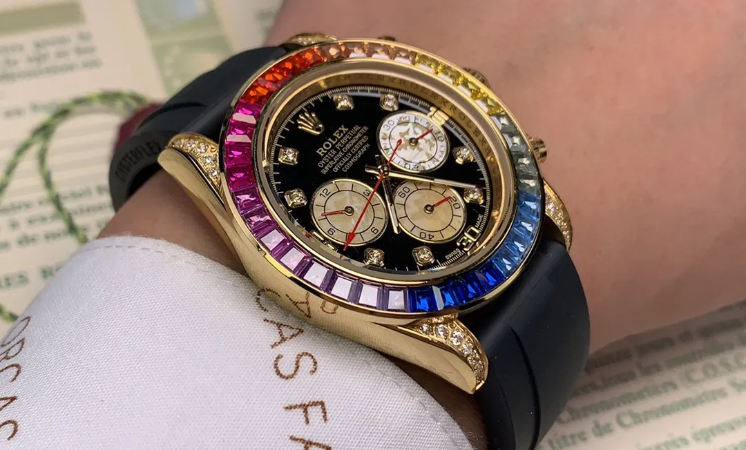 【Foreign trade import】💰1160! Rolex ROLEX⌚️Daytona Series💀Automatic •40mm🔴️Mineral-strengthened glass🎱Three-bead steel strap🍴Safety buckle🃏Life moves forward every second, but never comes back♠️And there is only a limitless sea of ​​learning