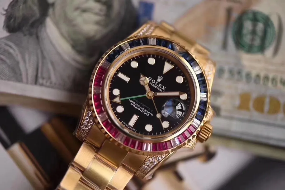 【High-end replica】💰1720! Rolex ROLEX GMT-Master II Greenwich Series Imported fully automatic Citizen 8217 mechanical movement • 40mm • Sapphire mirror (blue light magnifying glass) • Three-bead steel belt • Safety buckle Luminous Temperament does not mean taste. Your choice can prove it.