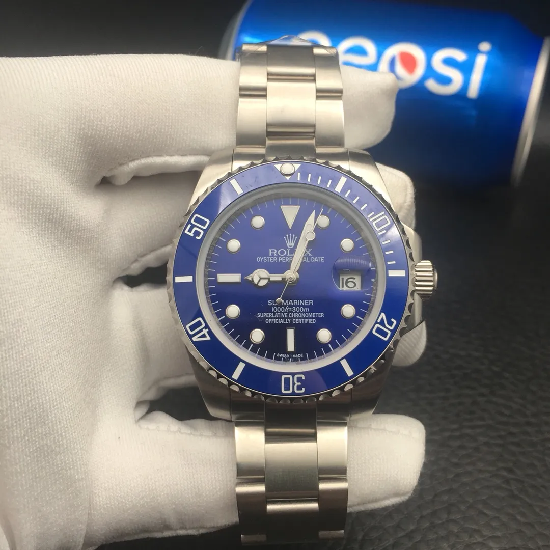 [Foreign trade import] 💰850 Rolex Submariner ceramic ring (super luminous) 🏍Type: 3-pin Submariner series men’s watch 🏍Strap: top 316 stainless steel strap 🏍Movement: imported fully automatic mechanical movement 🏍Material: top mineral glass mirror 🏍Size: diameter 40mm, thickness 12mm 🏍Buckle: original buckle