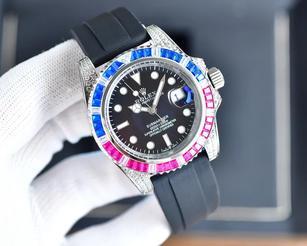 【High-end replica】💰1360! Rolex ROLEX Submariner series is equipped with fully automatic imported Citizen 8215 mechanical movement, size 40*13mm, sapphire mirror, imported rubber strap. Anyone can dress up brightly♠️but personal taste is revealed in the details of clothing😘