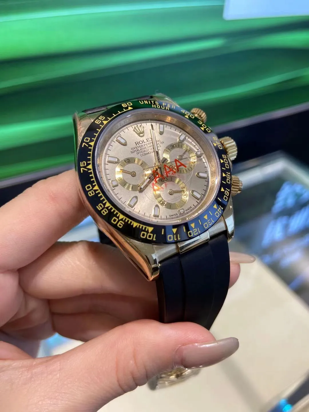 【High-end replica】💰1160! Rolex - Rolex Daytona men's mechanical watch Movement: Imported Citizen 8215 movement Size: Diameter 40mm Thickness 11mm Case: 316 stainless steel case Mirror: Sapphire mirror Strap: Comfortable silicone strap-original buckle