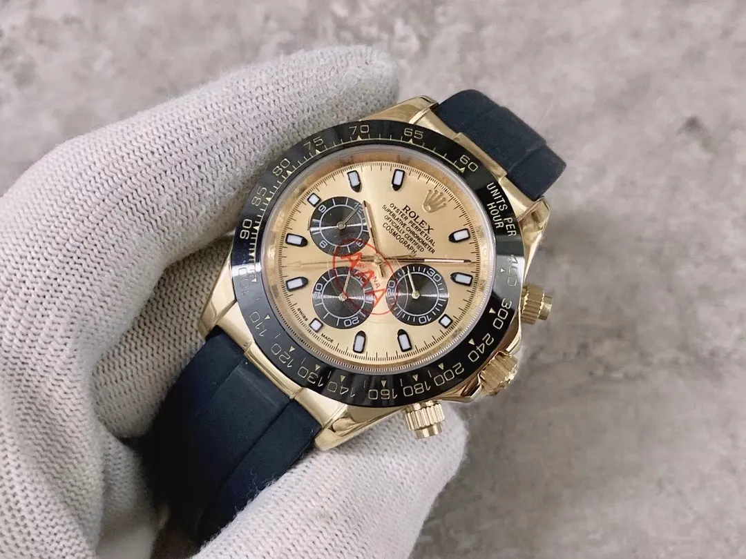 【High-end replica】💰1160! Rolex - Rolex Style: Daytona men's mechanical watch Movement: Imported fully automatic Citizen 8215 movement Size: Diameter 40mm Thickness 11mm Case: 316 stainless steel case Mirror: Sapphire mirror Strap: Comfortable silicone strap-original buckle