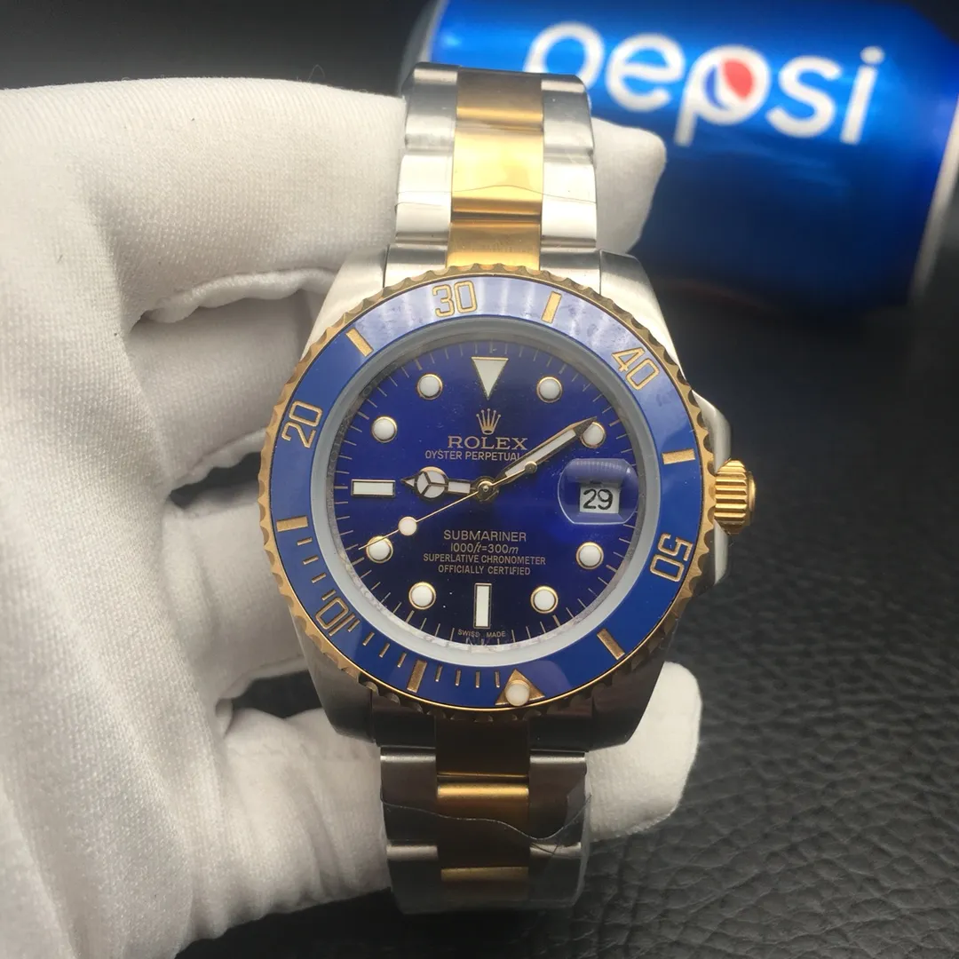 [Foreign trade import] 💰850 Rolex Submariner ceramic ring (super luminous) 🏍Type: 3-pin Submariner series men’s watch 🏍Strap: top 316 stainless steel strap 🏍Movement: imported fully automatic mechanical movement 🏍Material: top mineral glass mirror 🏍Size: diameter 40mm, thickness 12mm 🏍Buckle: original buckle