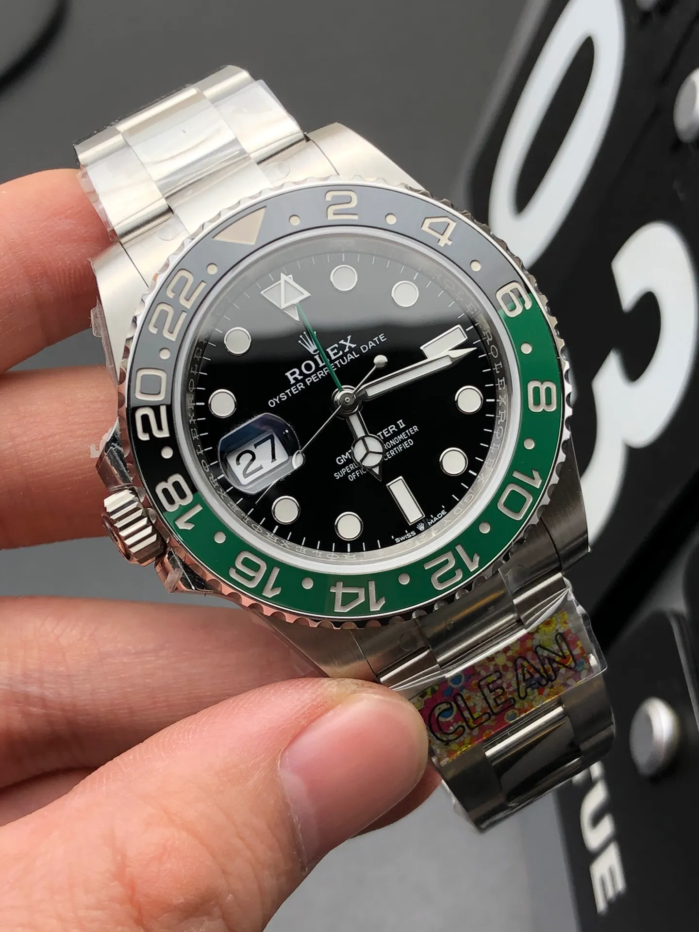 【High-end replica】💰1160! 【Top Replica】💰Private chat on price! Rolex GMT-Master Sprite Ring Left-Handed HD Real Photos/Videos
