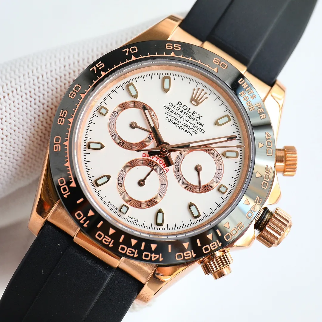 【High-end replica】💰1160! 【Top Replica】💰Private chat! Rolex Daytona, exclusive quality 904 steel version, top replica ROLEX Rolex Daytona, Daytona chronograph watch, 904l stainless steel, screw-in crown and buttons, using Swiss 4130 automatic mechanical chronograph and running seconds movement, efficient, accurate and stable, table diameter 40mm, thickness 12.2mm, same model as Shawn Yue. This picture is a top replica real shot!